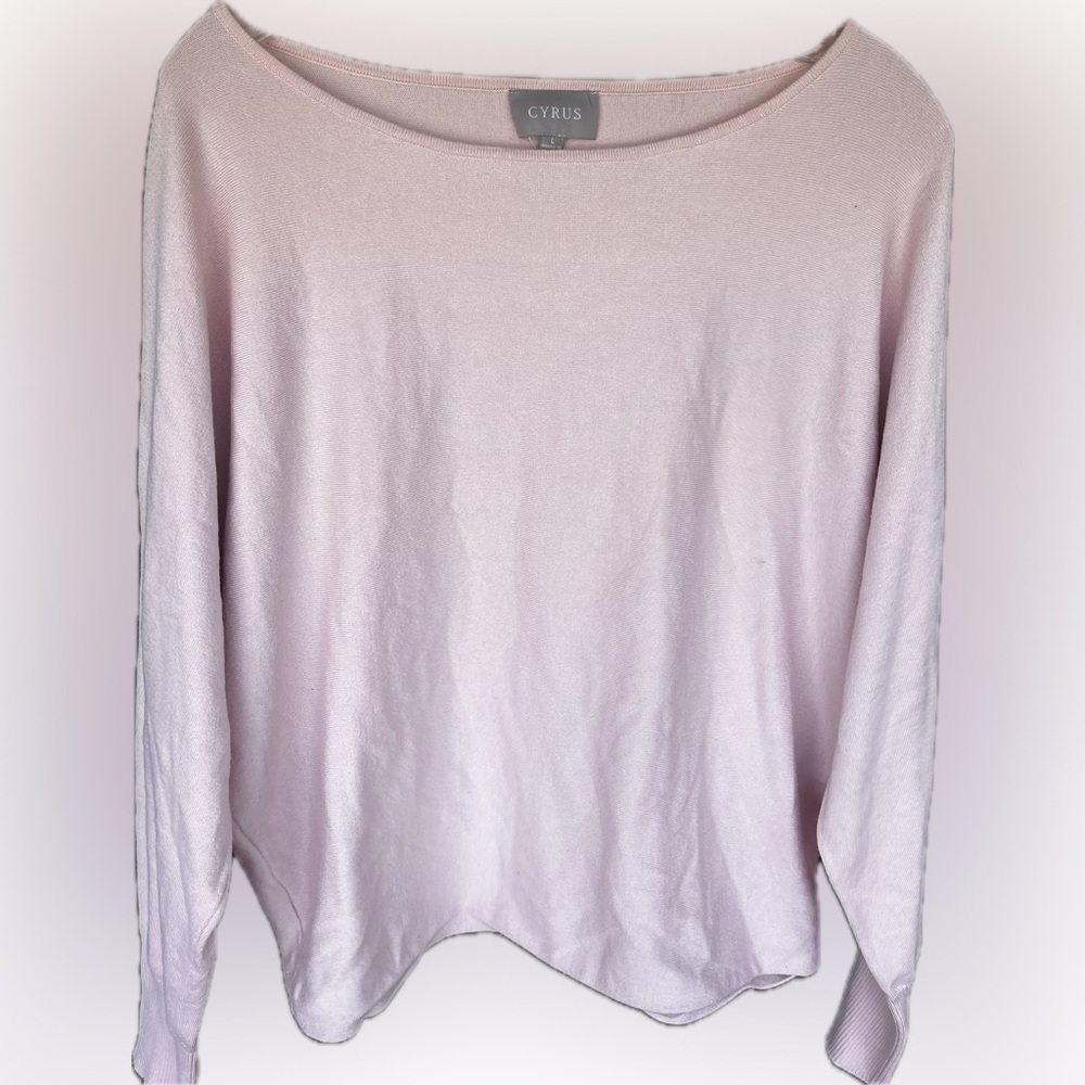 Baby Pink Long Sleeve Sweater